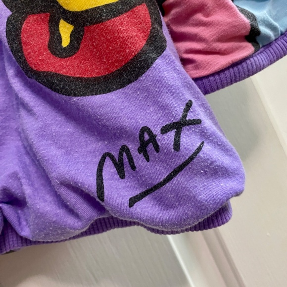 RARE 1987 Vintage Peter Max Neomax double sided/reversable puffy sweatshirt - Picture 9 of 11